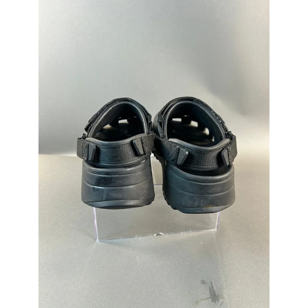 Crocs Classic Hiker Clog Black Platform Adjustable Strap Sandals Mens 8 Women 10